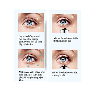 Bút massage mắt giảm bọng mắt chống thâm quầng mini mát xa mắt đơn giản hiệu quả màu Hồng (Hàng Chính Hãng)