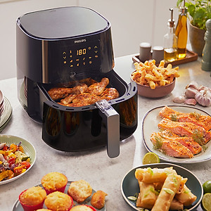 Nồi Chiên Không Dầu Philips HD9280 /90 Essential size XL Digital Connected - Hàng Chính Hãng