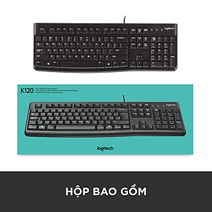 Bàn phím có dây Logitech K120 - Hàng chính hãng