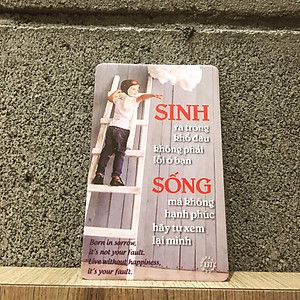 Bộ 52 Bookmark Cảm Hứng - Fususu Card Red từ #105 tới #156 - Các Câu Nói Hay Truyền Cảm Hứng Sống - Hình Ảnh Châm Ngôn Tạo Động Lực Mạnh - Đựng Trong Hòm Kho Báu Sáng Tạo Dễ Thương
