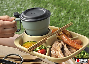 Cốc uống nước Inomata có nắp đậy an toàn giúp giữ gìn vệ sinh cốc & đồ uống bên trong - nội địa Nhật Bản