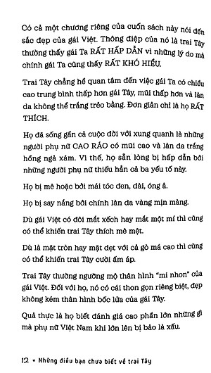 Sách Những Điều Bạn Chưa Biết Về Trai Tây