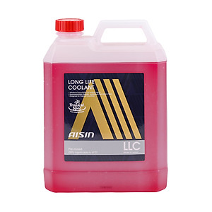 Nước Làm Mát Động Cơ Màu Đỏ AISIN Long Life Coolant 20% 4 Lít LCPM20A4LR - Nhập Khẩu Chính Hãng