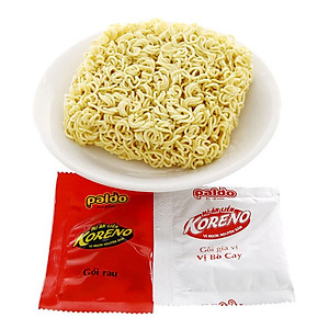 Thùng 6 Lốc Mì ăn liền Koreno Vị Bò Cay Lốc 5 +1 gói