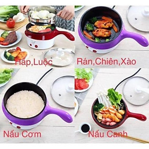  Nồi Lẩu Điện Đa Năng 2 Tầng Mini 2 in1 Chống Dính