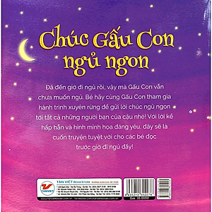 Sách Ehon Châu Âu - Chúc Gấu Con Ngủ Ngon