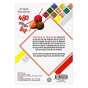Sách Kỹ Thuật Đan Len Sợi - 480 Mẫu Đan Đẹp