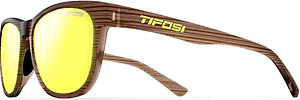 Kính mát thể thao Unisex Tifosi Swank - Gọng Woodgrain, Tròng Smoke Yellow