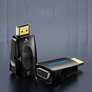 Đầu chuyển đổi HDMI to VGA có hỗ trợ cổng audio 3.5mm VENTION AIDB0 - Hàng chính hãng