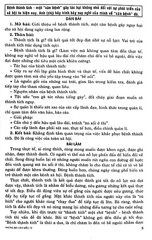 Sách Những Bài Văn Mẫu 12