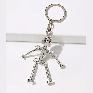 Móc Khóa Phụ Kiện Hình Robot Ốc Vít Móc Chìa Khóa Xe Máy, Xe Ô Tô Cho Nam, Nữ Phong Cách Retro Legaxi