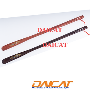 Đón gót giầy bằng gỗ muồng đen nguyên khối khảm trai DAICAT KT 70 cm Hàng chính hãng