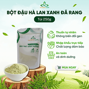 Bột đậu Hà lan xanh đã rang Canada 250g
