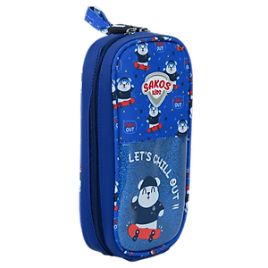 Bóp Đa Năng Đựng Bút Viết, Dụng Cụ SAKOS SHINE CASE - Họa Tiết Dễ Thương, Chống Thấm