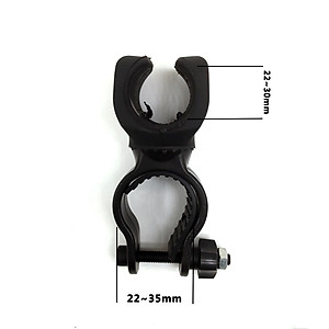 Chân đế kẹp đèn pin, đèn pha gắn ghi đông cho Xe Đạp (chất liệu Nhựa ABS, không kèm đèn pin) chắc chắn, xoay 360 độ dễ dàng lắp đặt Mai Lee