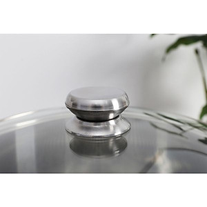 Bộ nồi xửng hấp inox 430 bếp từ 3 đáy Fivestar 30cm  nắp kính - tặng 1 muỗng canh