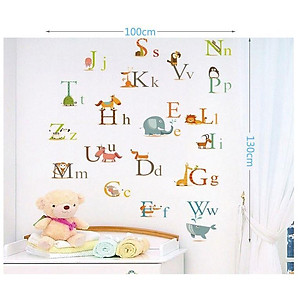 Decal dán tường bảng chữ cái AY877
