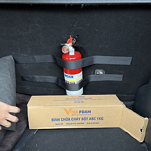 Bình chữa cháy cho xe oto/ bình chữa cháy xe điện có tem kiểm định ABC 1Kg Vinafoam