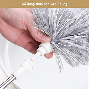 Chổi Quét Trần Nhà Có Điều Chỉnh Độ Dài Tới 2,8m Cây Phất Trần Quét Mạng Nhện, Lau Bụi Bẩn
