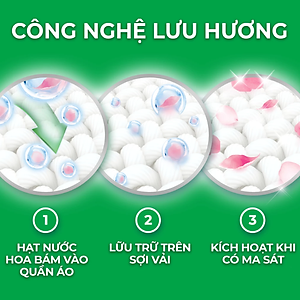 Túi Nước Giặt ARIEL Chuyên Gia Cửa Trên Ngăn Lem Màu - Hương Lavender 3.65KG