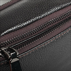 Túi đeo chéo nam DA BÒ THẬT chống thấm nước, thiết kế nhiều ngăn tiện dụng – DCN9319