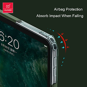 Ốp lưng thể thao chống sốc mỏng 8.8mm cho iPad Pro 11 2021 Chip M1 / iPad Pro 11 2020 hiệu XUNDD Beetle Series Gen 2 mặt lưng trong suốt viền màu chết liệu TPU bảo vệ toàn diện - hàng nhập khẩu