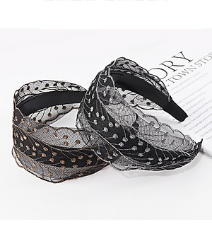 Bờm ren lưới bản to cá tính BN123 và các mẫu khác