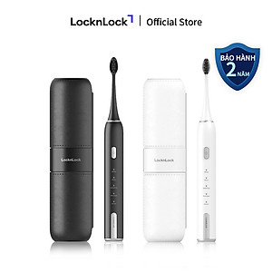 Bàn chải đánh răng điện LocknLock Electric toothbrush ENR386WHT/ENR386BLK 5 chế độ linh hoạt kèm hộp đựng bàn chải - 2 Màu