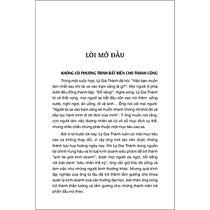 Sách Lý Gia Thành - Thành Công Không Phải Ngẫu Nhiên