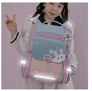 Balo học sinh cấp 1 và 2 siêu nhẹ chống gù chống nước cao cấp phong cách nhật bản