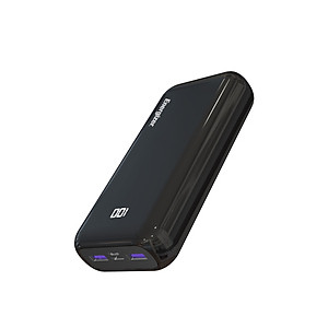 Sạc dự phòng Energizer 20.000 mAh/3.7V Li-Polymer - UE20011PQ - Hàng chính hãng - Đen
