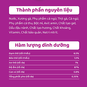 [Combo 12 Gói] Thức Ăn Cho Mèo WHISKAS 1+ years Vị Cá Ngừ, Gà 80g/Gói