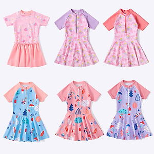 Váy Học Bơi Đi Biển Bé Gái Thanh Lịch