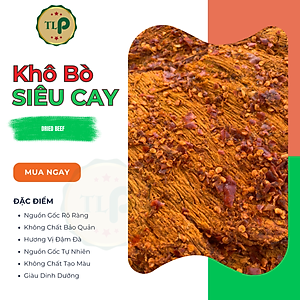 KHÔ BÒ MIẾNG SIÊU CAY TÂN LỘC PHÁT 1KG - COMBO 2 BỊCH 500G