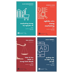 (Bộ 4 cuốn) Nguyên Lý Kinh Doanh Bền Vững:  Luân Lý Học Hành Vi Trong Kinh Doanh + Marketing Trong Kỷ Nguyên Số + Nghiên Cứu Trong Marketing + Quảng Cáo Và Hiệu Ứng Xã Hội