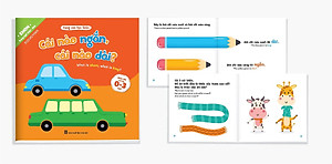 Bộ Ehon toán học đầu đời cho bé từ 0-3 tuổi (8 cuốn) - Cùng con học toán (song ngữ Việt Anh) - Tặng vòng dâu tằm may mắn cho bé - Sách online Bùi Thị Anh