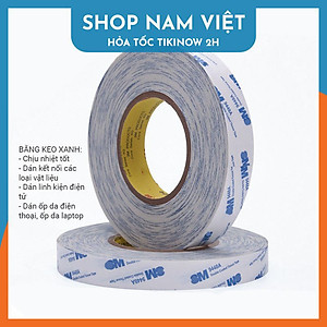 Cuộn Băng Keo 2 Mặt Siêu Dính Chịu Nhiệt Dán Nhựa, Cao Su, Mica
