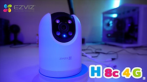 Camera Ezviz Dùng sim 4G H8C 3MP 2K, Cảnh báo AI, đàm thoại 2 chiều, Có màu ban đêm - Hàng chính hãng