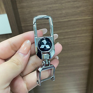 Móc chìa khóa xoay xe oto 360 - Móc xoay các mẫu có gắn logo hãng Huyndai,Kia, Honda, Mec, Mazda, Toyota, Lexus, BMW