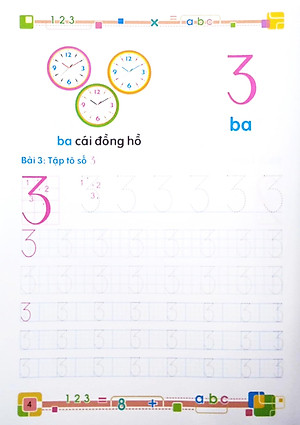 Tủ Sách Cho Bé Vào Lớp 1 - Bé Tập Tô Chữ Số - Dành Cho Bé 4-5 Tuổi (Tái Bản 2022)