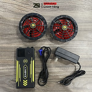 [GIÁ TỐT] Bộ Phụ Kiện Áo Điều Hòa ZASKY Nhật Bản, Bộ Phụ Kiện Áo Điều Hòa Quạt Gió, Bộ PIN Quạt Sạc Dây Cáp, PIN 50.000mAh-18V Bảo Hành 12 Tháng