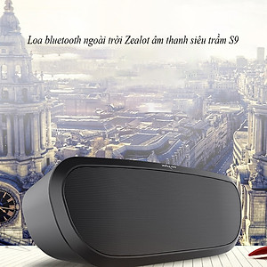 Loa bluetooth Zealot ngoài trời âm thanh siêu trầm S9 hàng chính hãng tương thích điện thoại di động máy tính laptop