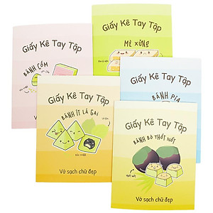 Giấy Kê Tay Tập Bánh Việt - The Sun - Bánh Ít Lá Gai - Màu Cam
