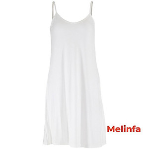 Váy ngủ hai dây nữ, đầm ngủ 2 dây trơn kiểu basic chất vải Modal mát lạnh tự nhiên phong cách Hàn Quốc mã VAV0071