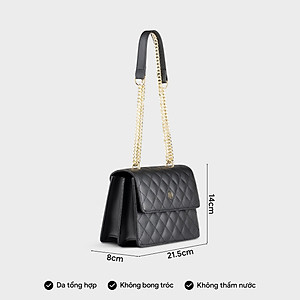 Túi Yuumy ( Thời trang nữ thiết kế trần trám size 22 - Túi đeo chéo da Seasand YN136 )