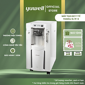 Máy Tạo Oxy Y Tế Tại Nhà Yuwell 7F-6 / 7F-6W  - Oxy Tinh Khiết Đạt Tiêu Chuẩn Y Tế 93% - Lưu Lượng Tối Đa 5 L/phút - Hỗ Trợ Bệnh Nhân Suy Tim, Suy Phổi, Rối Loạn Hô Hấp