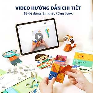 Giấy Gấp Origami Mideer Origami 3 cấp độ, Đồ Chơi Thủ Công giáo dục sáng tạo Cho Bé