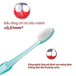 Bàn Chải Đánh Răng LIPZO Ruby Sensi Công Nghệ Lông Chỉ Tơ Nha Khoa Phù Hợp Phụ Nữ Men Răng Yếu, Nhạy Cảm