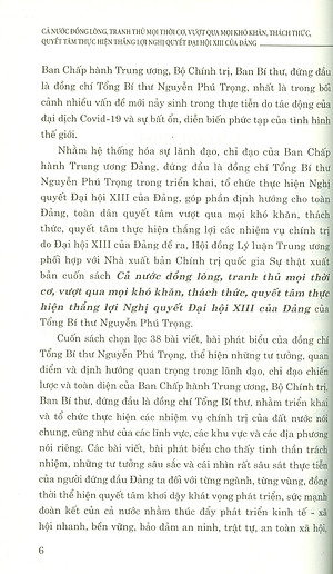 Cả Nước Đồng Lòng, Tranh Thủ Mọi Thời Cơ, Vượt Qua Mọi Khó Khăn, Thách Thức, Quyết Tâm Thực Hiện Thắng Lợi Nghị Quyết Đại Hội XIII Của Đảng - TBT Nguyễn Phú Trọng