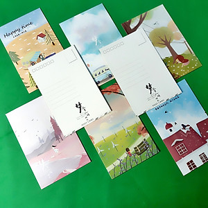 Hộp 36 Post Card Chủ Đề Kỷ Niệm Tuổi Thơ (9.3 x 14.3cm)